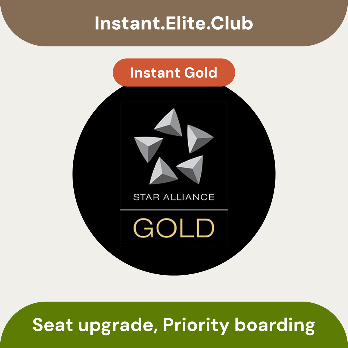 Star Alliance Gold, Instant Gold Status, Valid 4 months