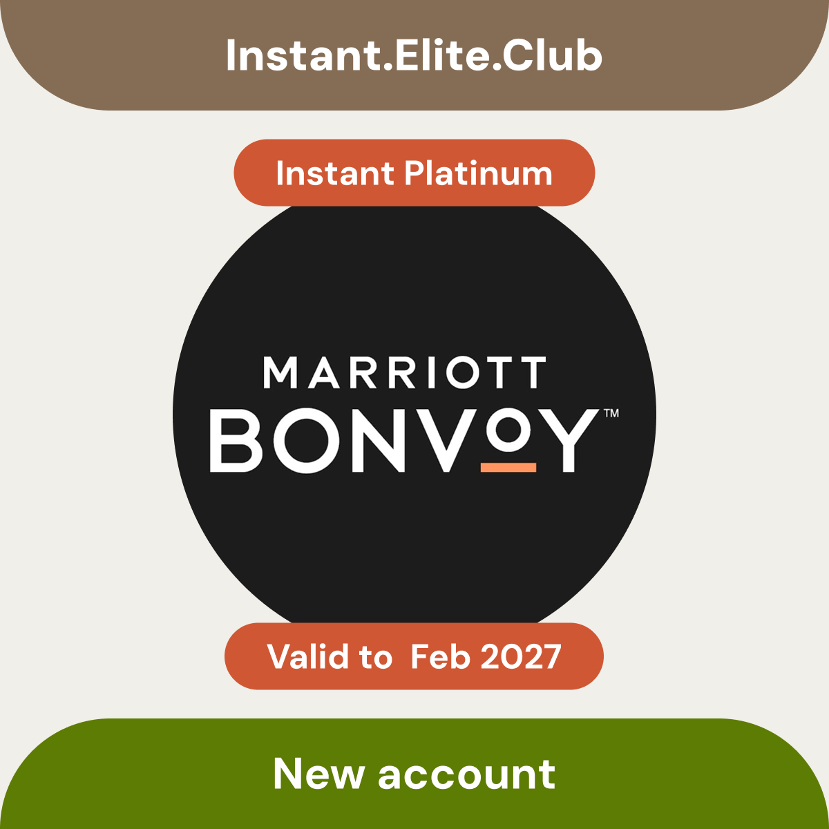 Instant Marriott Platinum, Valid 1 year